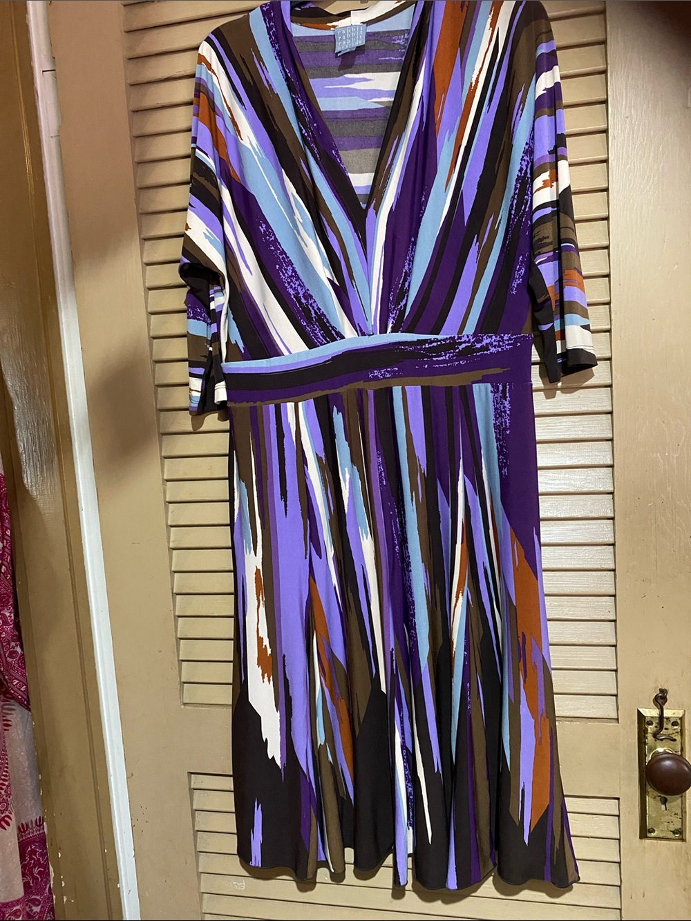 Purple Patterned Women's dress